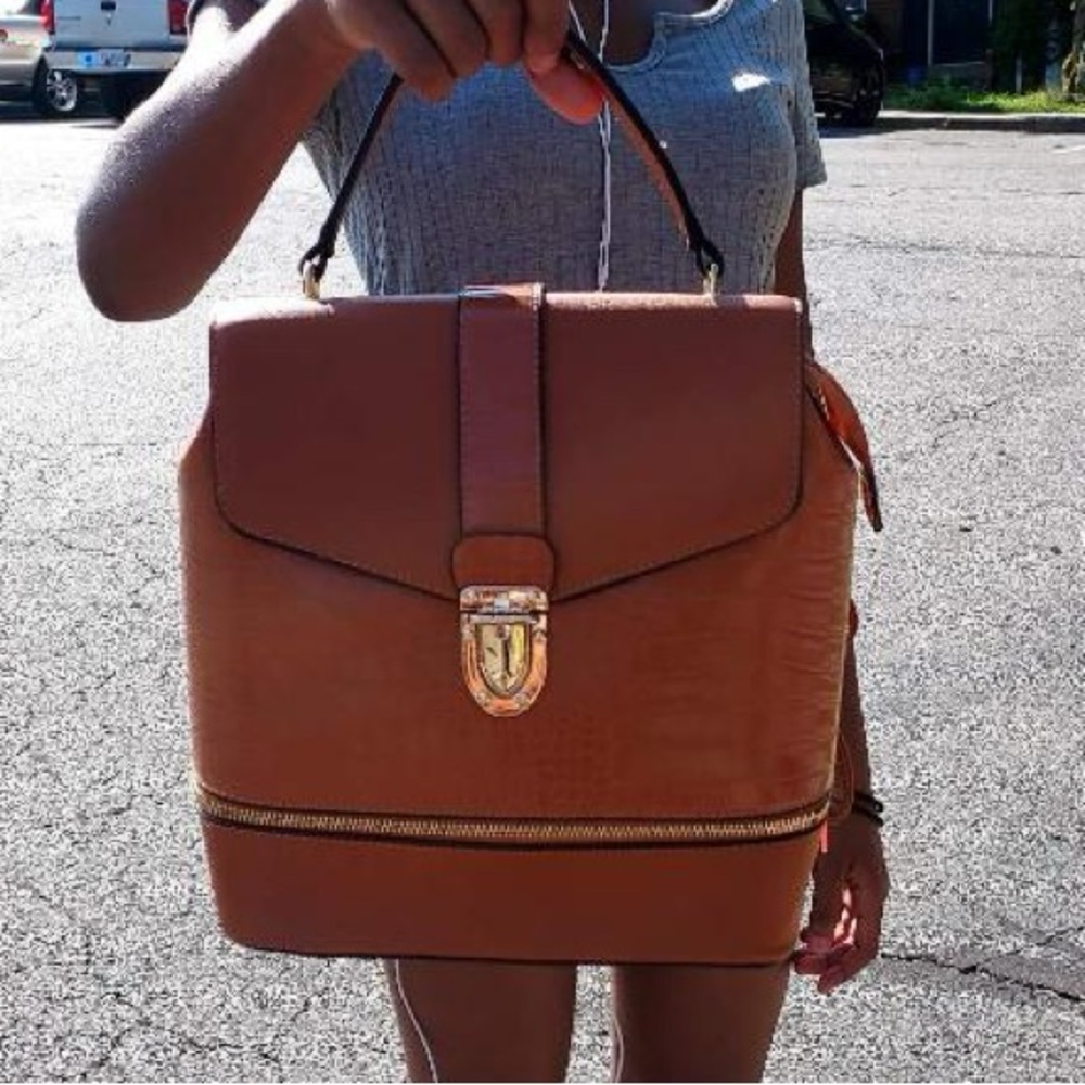 Brown Leather backpack